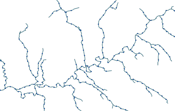 Figure 2.4: Approach to generating point layers from features