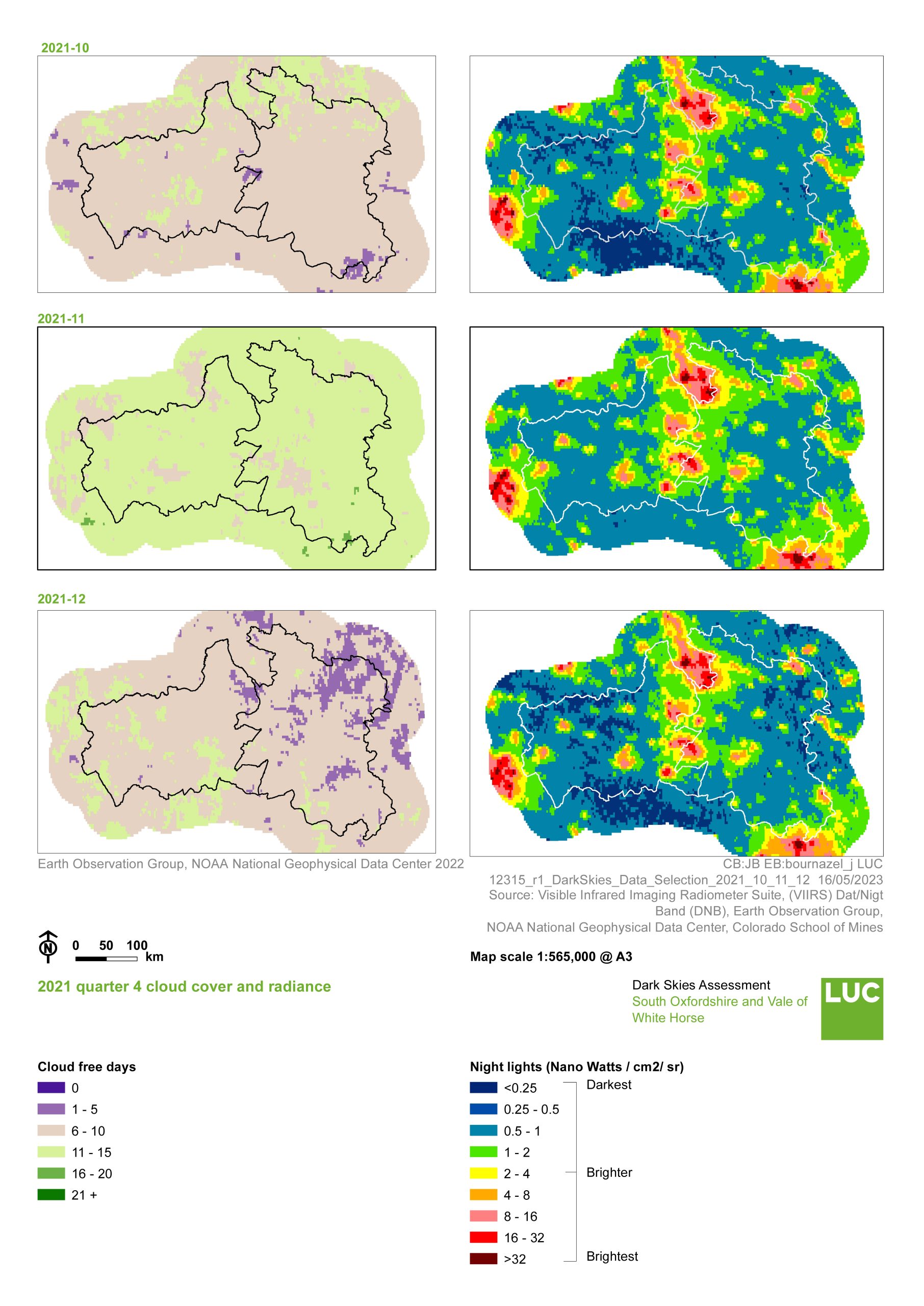 Figure B.1: Dark skies data selection - 2021 Quarter 4