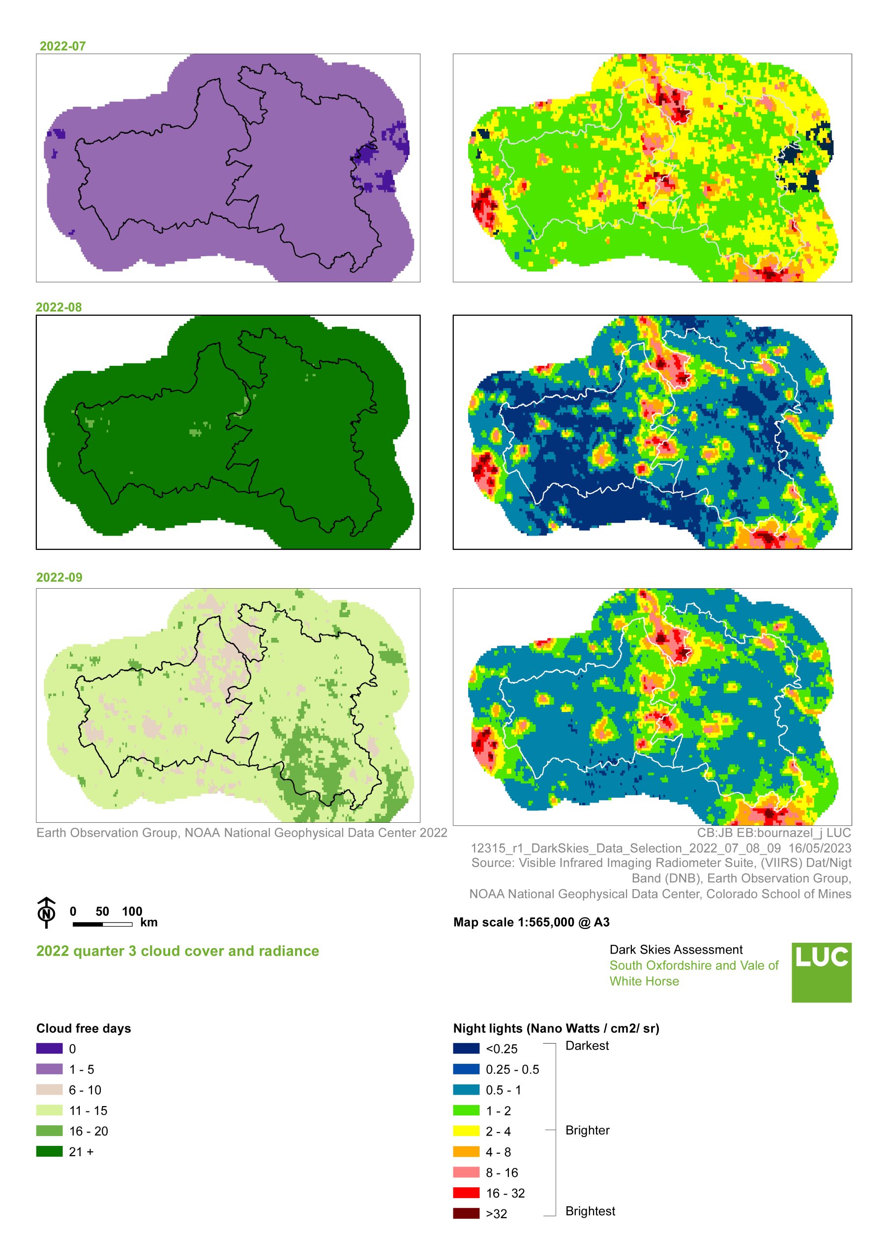 Figure B.4: Dark skies data selection - 2021 Quarter 3