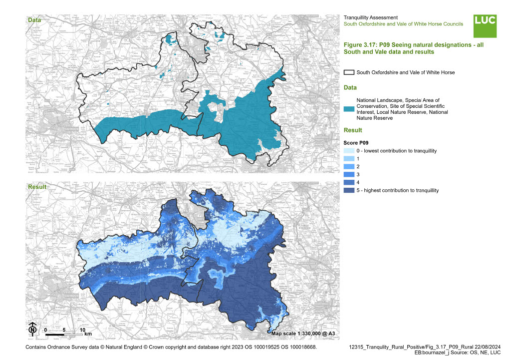 Figure ‎3.17: P09 Seeing natural designations - all South and Vale data and results