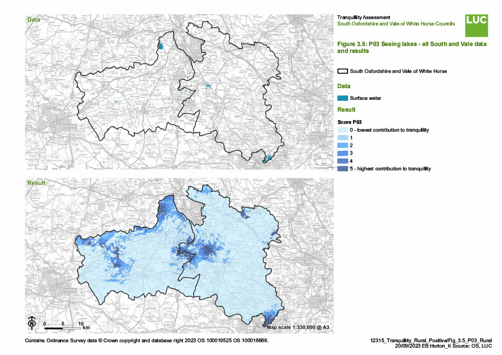 Figure ‎3.5: P03 Seeing lakes - all South and Vale data and results