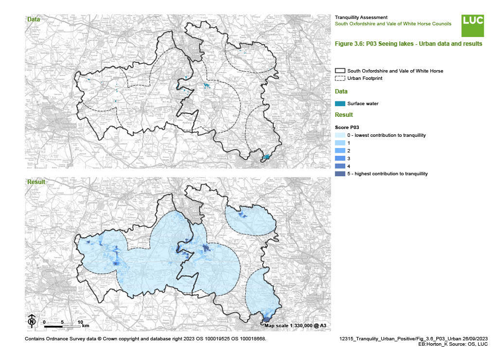 Figure ‎3.5: P03 Seeing lakes - all South and Vale data and results