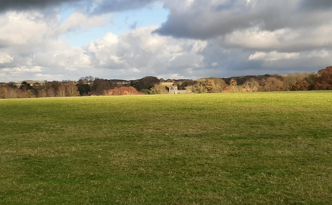 The valley setting of Ewelme, with strong wooded edge