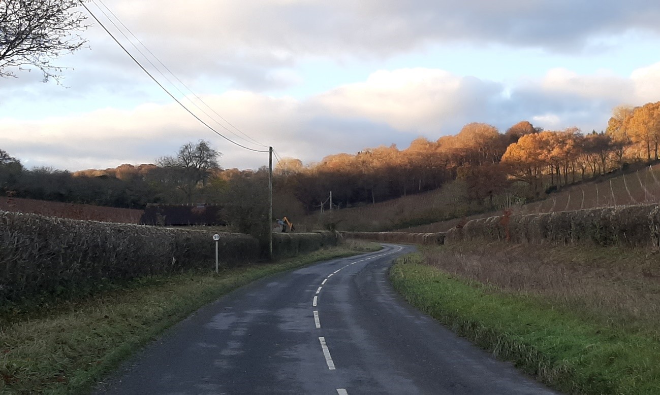 Modern land uses include a vineyard in the Stonor Valley