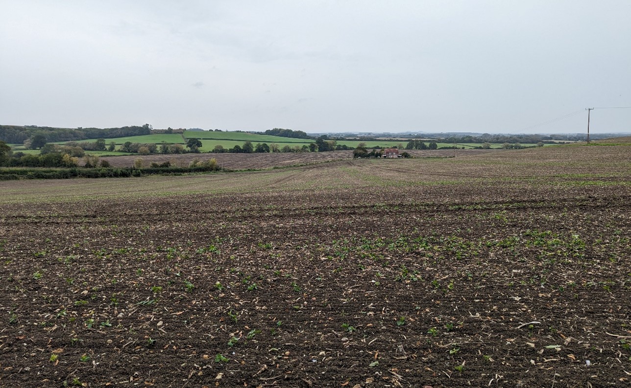 Long views from Poppets Hill over the vale to the west