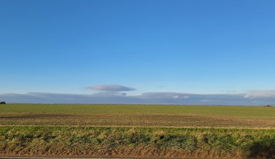Plateau land above the vale edge slopes north of Ardington